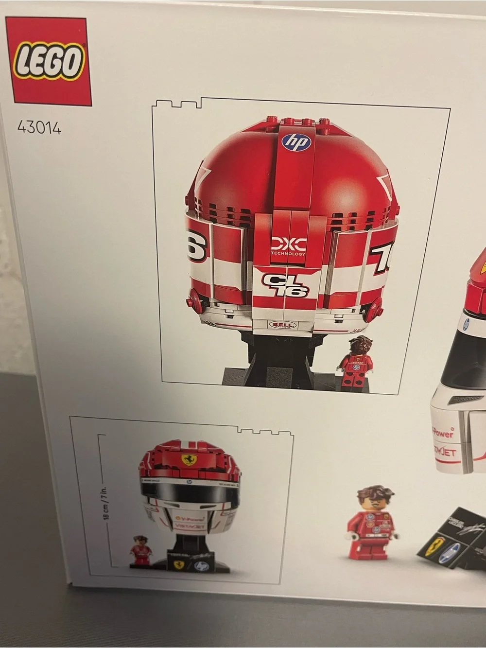 LEGO Editions Vehicles Scuderia Ferrari HP Charles Leclerc Helmet 43014 886Pcs